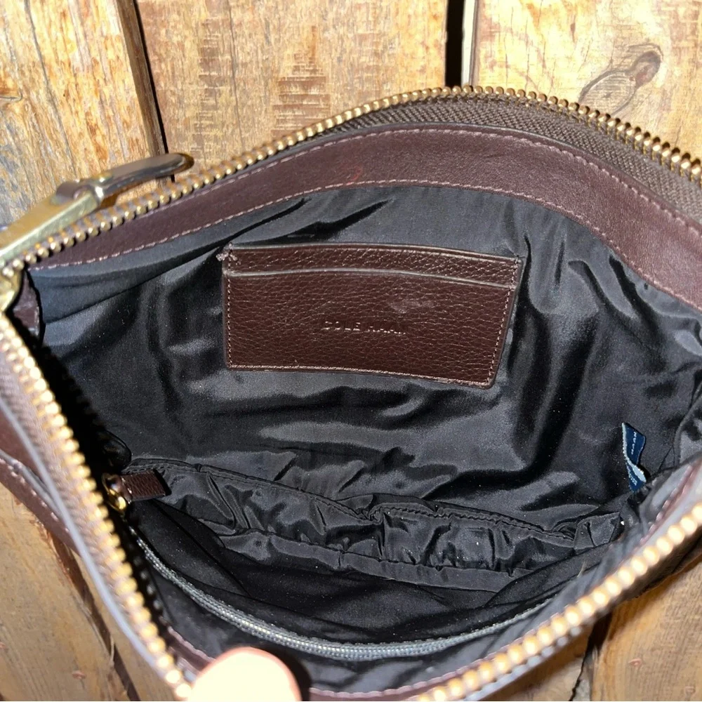 Cole Haan Dark Brown Leather Crossbody Bag